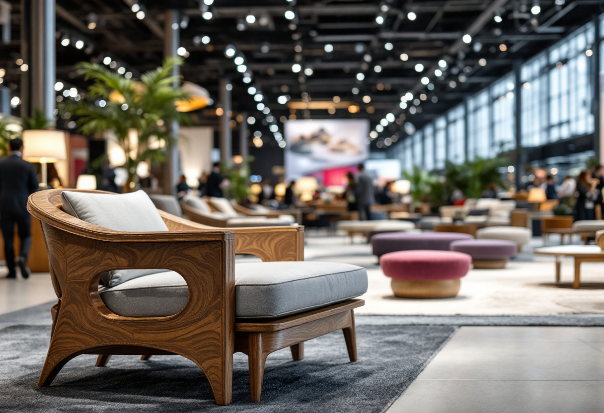 Immagine del Salone del Mobile.Milano 2025 con design innovativo