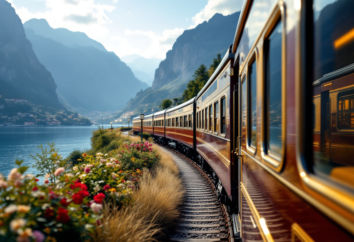 Immagine del treno di lusso che arriverà nel luglio 2025