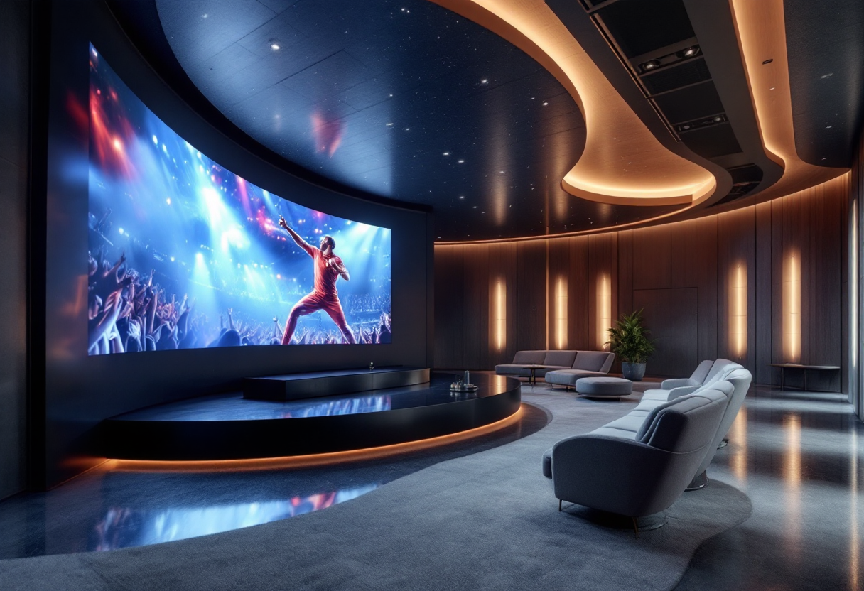 Apple Vision Pro che offre un'esperienza di intrattenimento immersivo