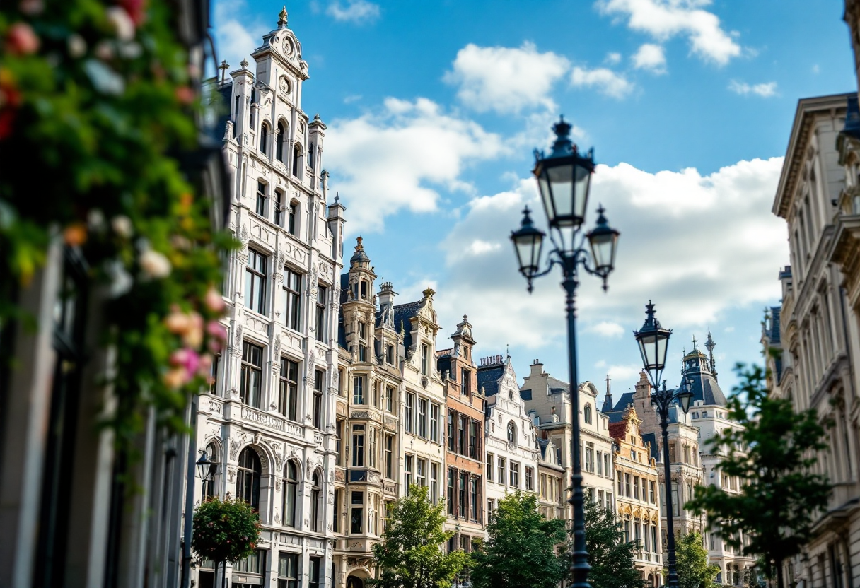 Dettagli architettonici Art Déco a Bruxelles