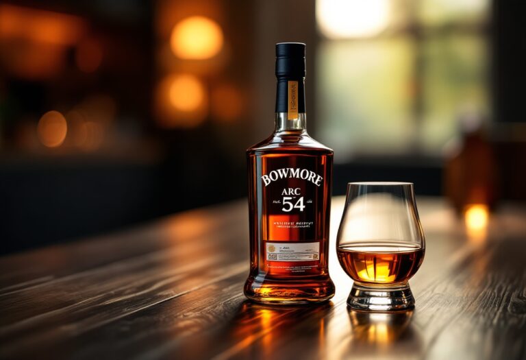 Bowmore whisky e Aston Martin in un elegante setting