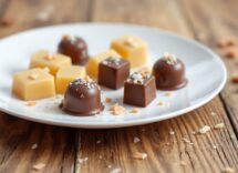 Un delizioso cioccolato salato con ingredienti freschi