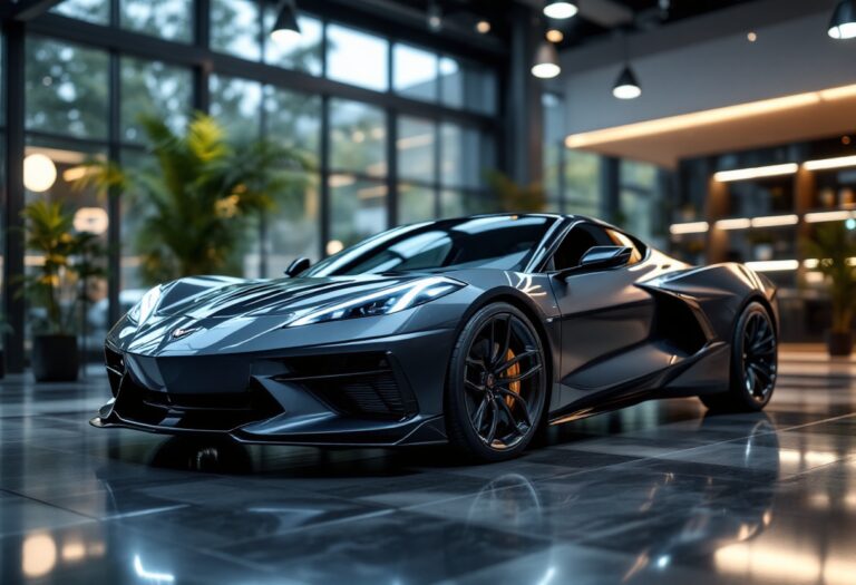 Corvette con design futuristico e tecnologia elettrica