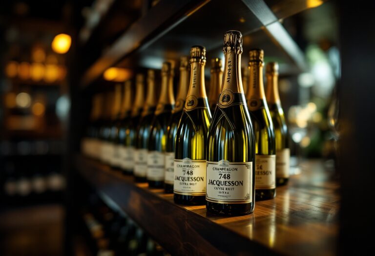 Bottiglia di cuvée 748 extra brut di Jacquesson