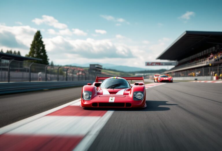 Ferrari 296 GT3 in azione verso Le Mans