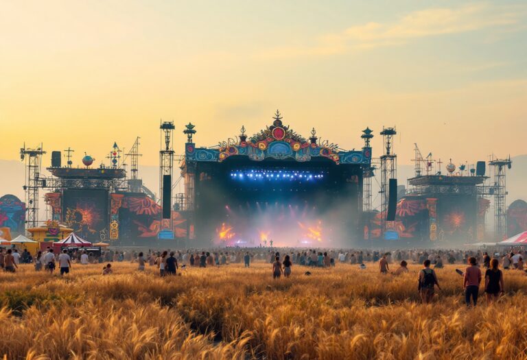 Immagine di festival musicali nel 2025 con artisti e pubblico
