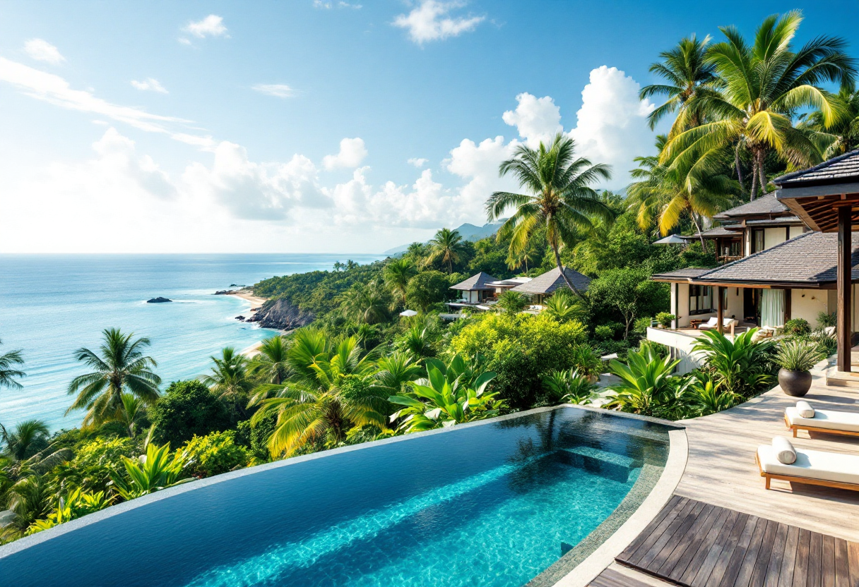 Vista panoramica del Four Seasons Resort Koh Samui