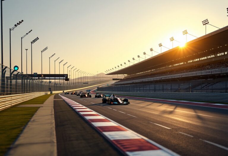 Piloti in azione durante il Gran Premio del Bahrein a Sakhir