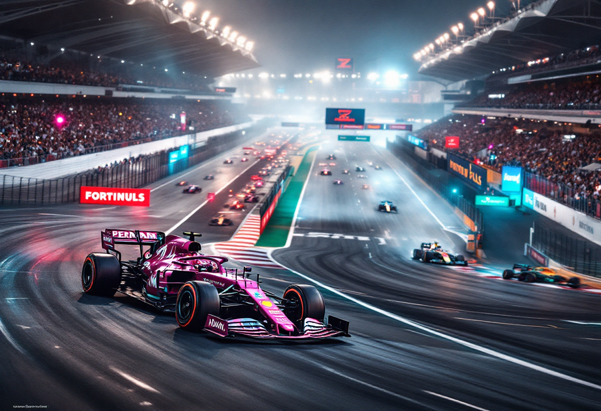 Piloti in azione al Gran Premio del Qatar 2025