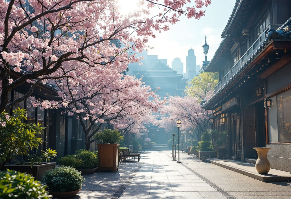 Immagine evocativa del Giappone in Forbidden Colours