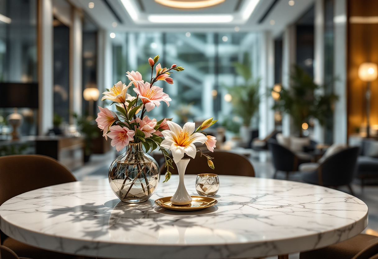 Attori di The White Lotus in un contesto lussuoso