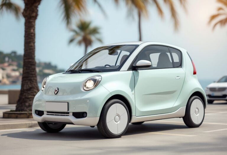 Microlino Spiaggina in un paesaggio estivo