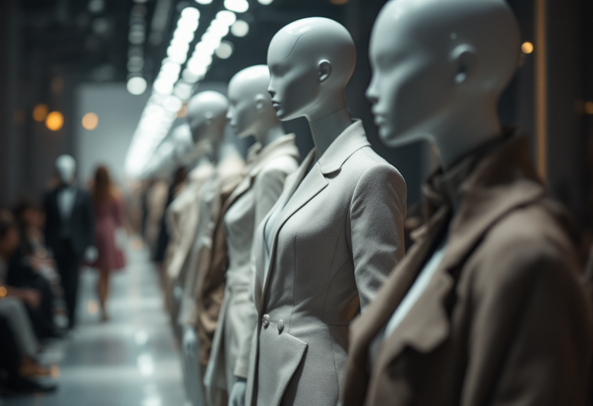 Riccardo Tisci, stilista di moda, in passerella