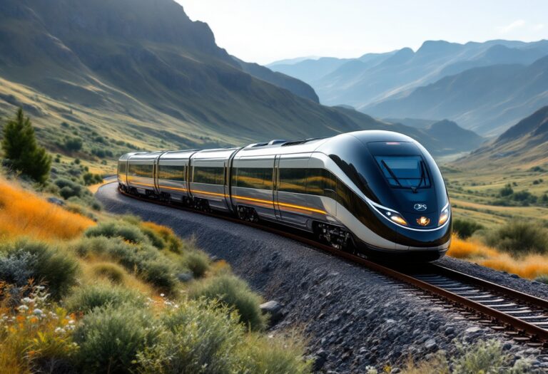 Immagine del treno di lusso che debutterà nel 2025