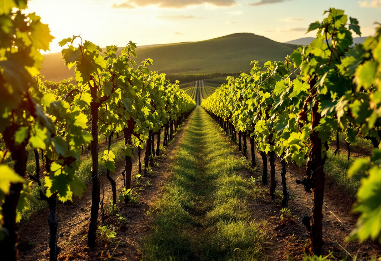 Vini pregiati dell'Uruguay in un paesaggio incantevole