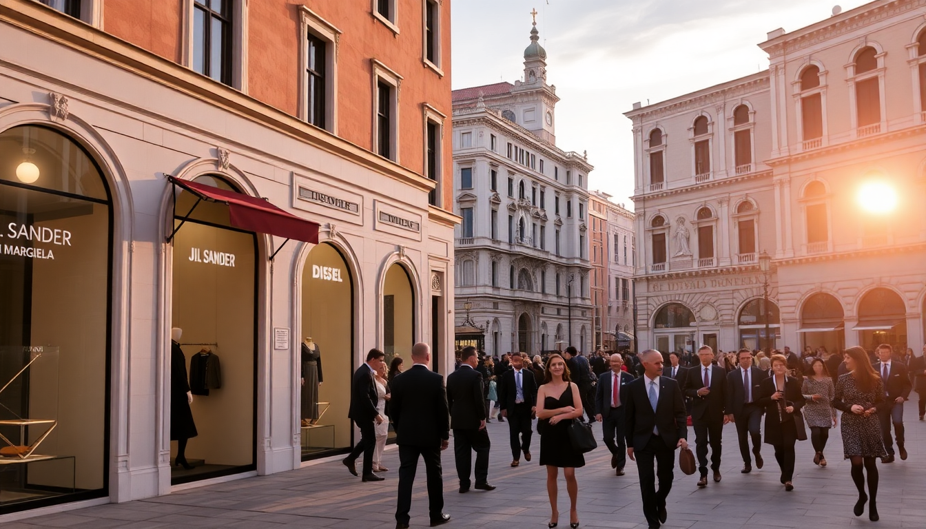 renzo rosso inaugura le boutique del gruppo otb a venezia 1746814772