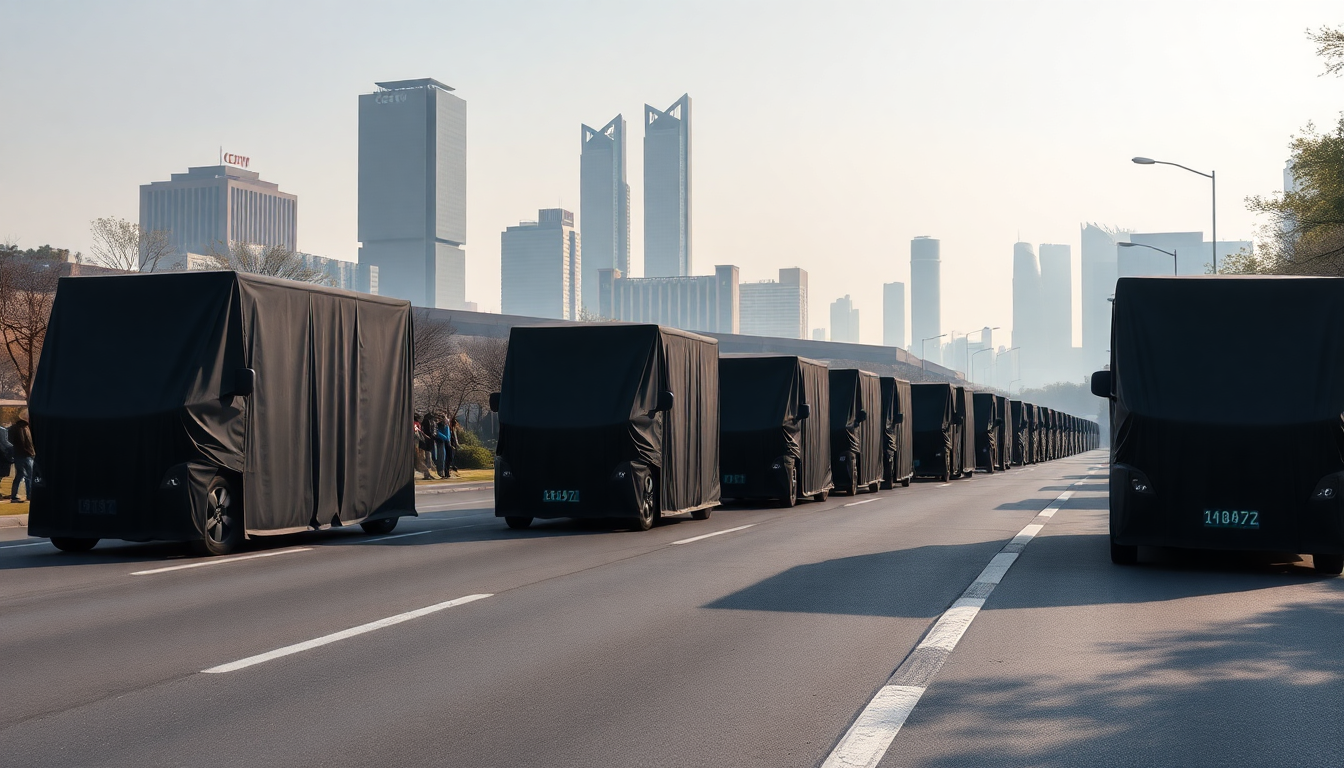 pechino veicoli mascherati e anticipazioni militari 1752376238