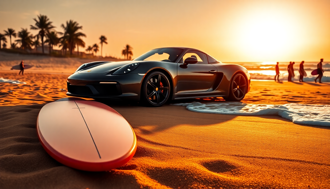 porsche e almond surfboards un connubio tra eleganza e performance 1752031599