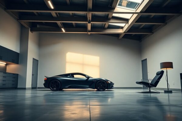 Allestire un garage da collezione: luce, pavimenti, arredi e outfit