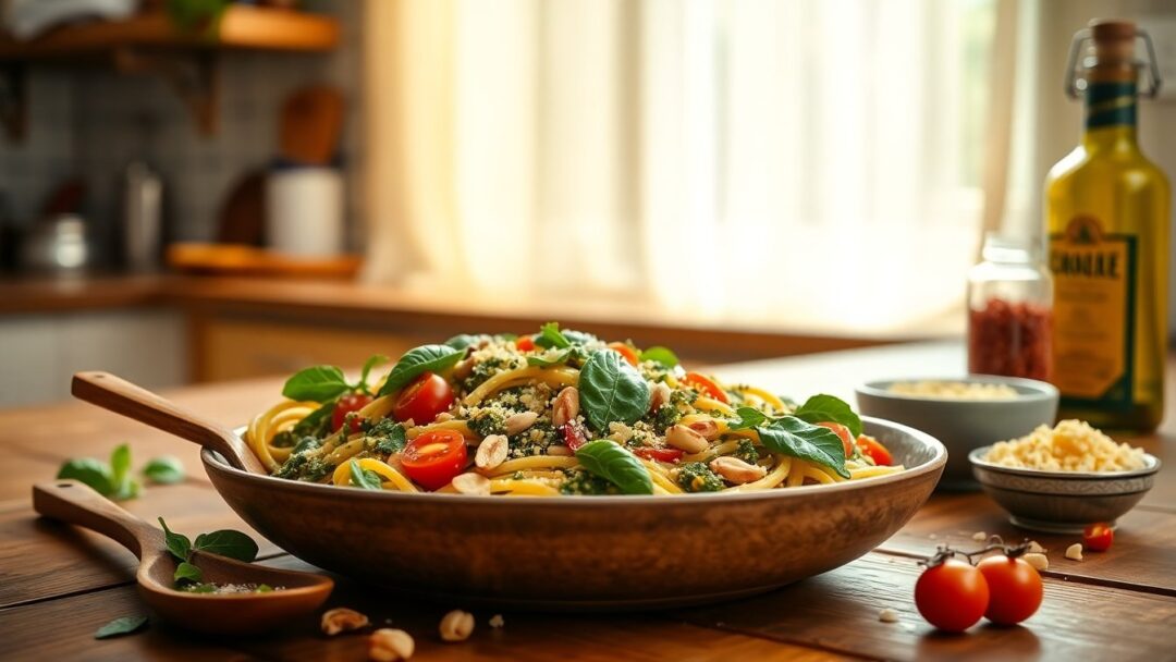 Trofie al pesto bilingue: la ricetta vincente di Giovanni Mannino