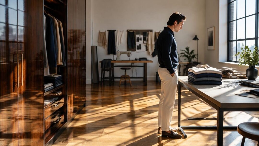 Capsule wardrobe con polo a maniche lunghe