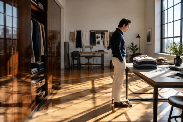 Capsule wardrobe con polo a maniche lunghe