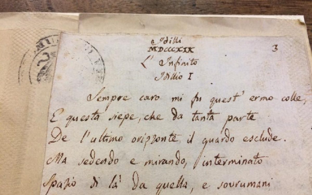 Giacomo Leopardi, a Milano una mostra per i 200 anni de “L’Infinito”