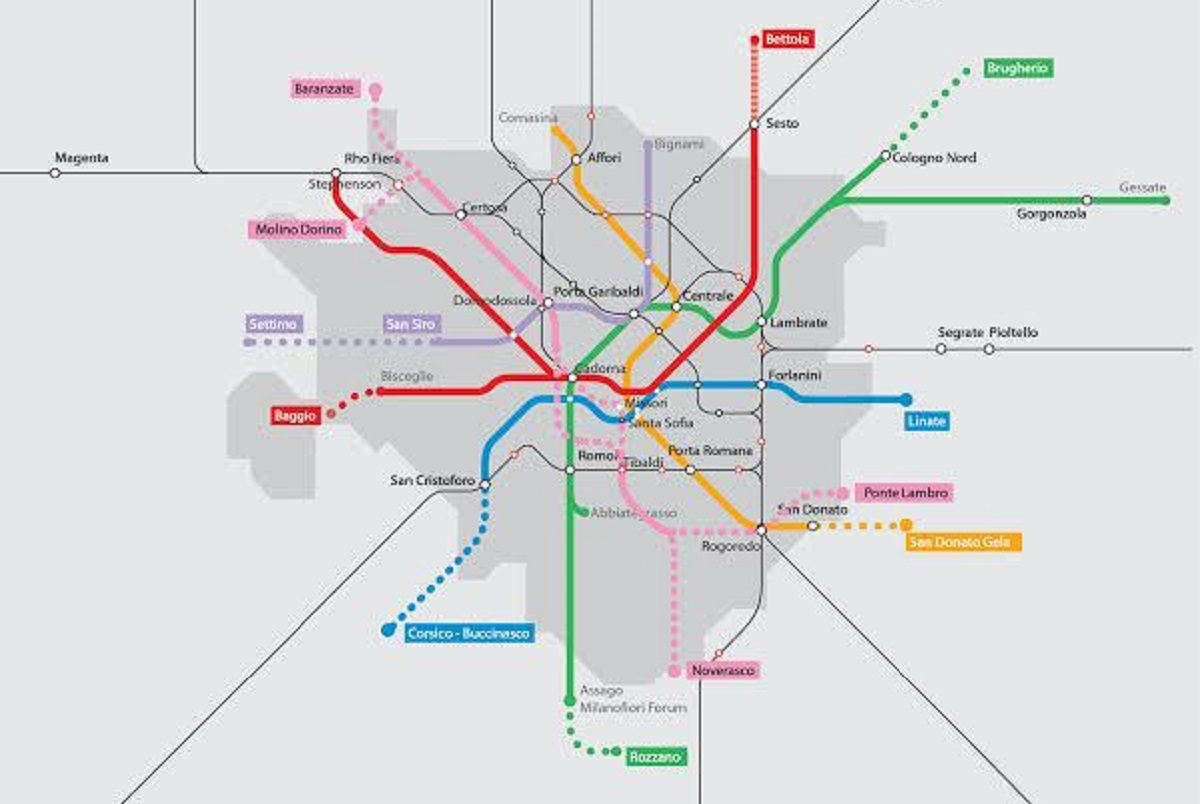 M6 Milano, le tre ipotesi per la metropolitana rosa