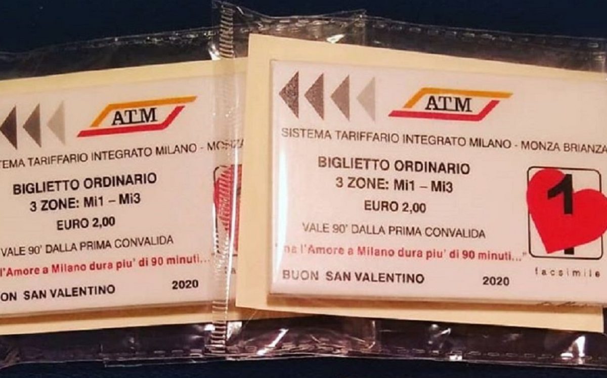 I biglietti della metro in versione San Valentino: l’idea originale a Milano
