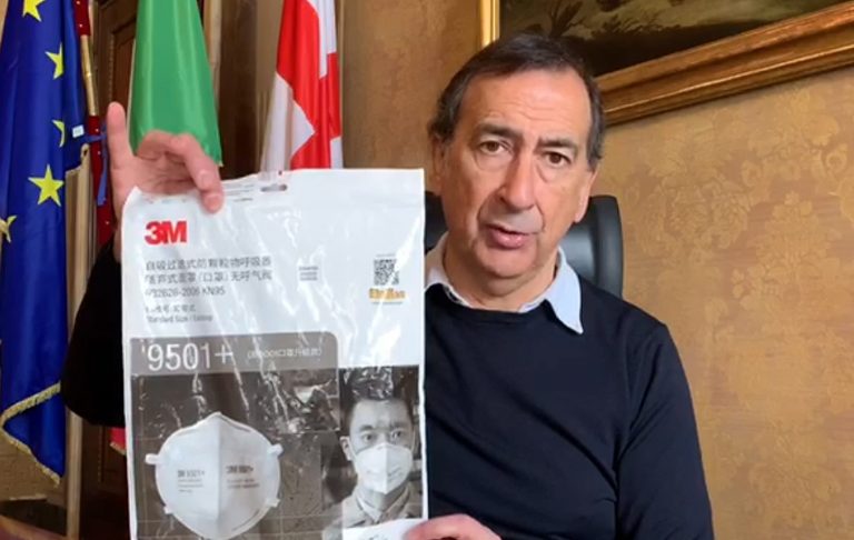 Coronavirus, Beppe Sala annuncia l’arrivo di mascherine dalla Cina
