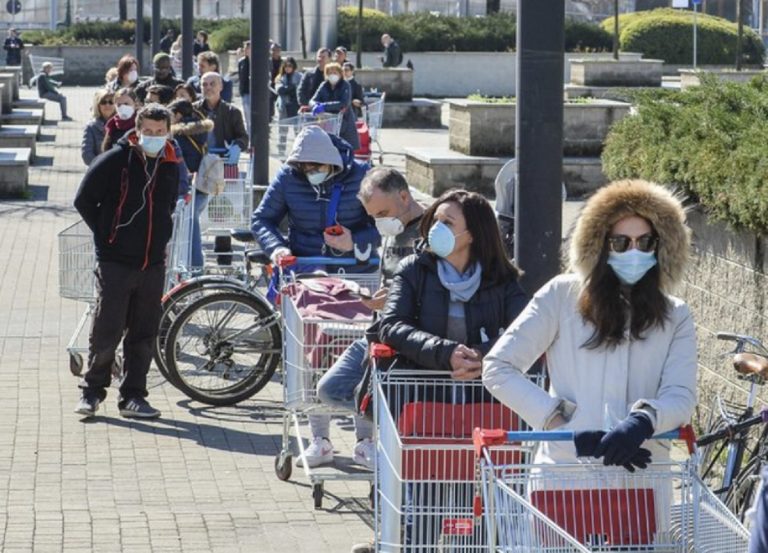 coronavirus lite supermercato