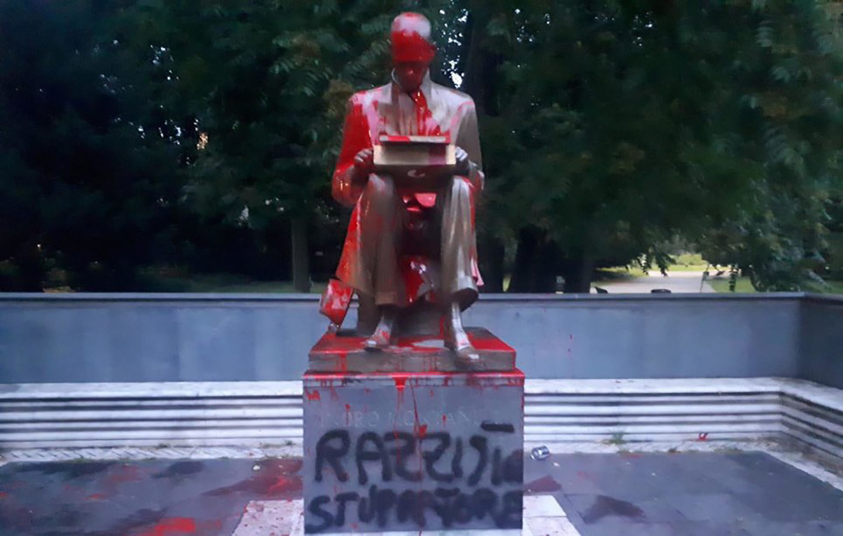 LuMe: “Imbrattare la statua di Montanelli è una provocazione politica”