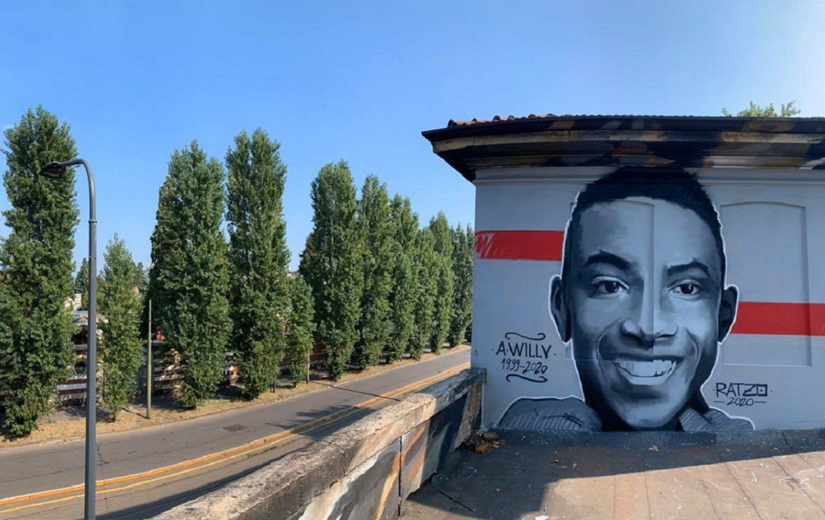 Il murales a Milano per ricordare Willy Monteiro Duarte