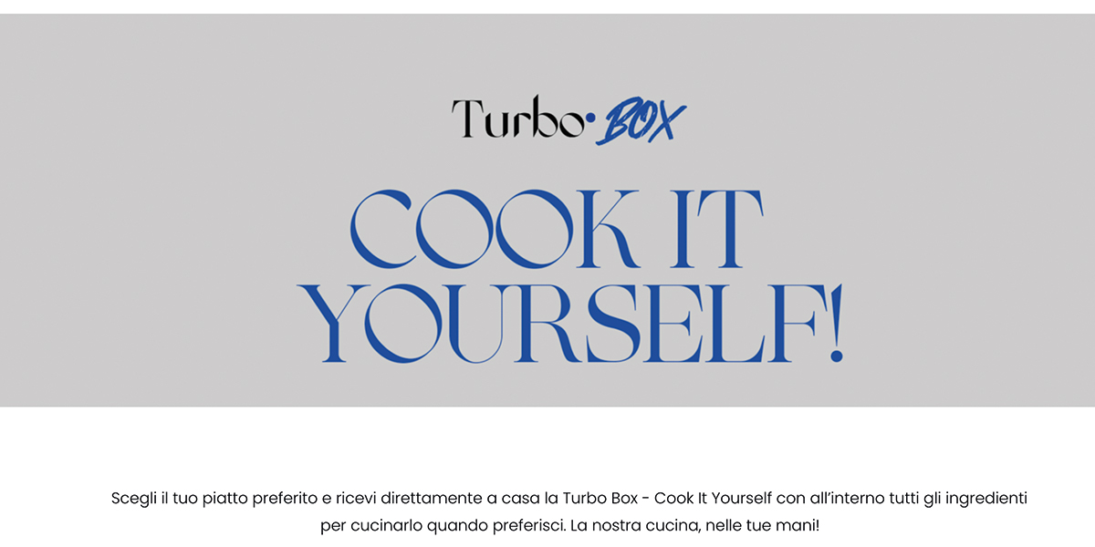 Cook it yourself: il nuovissimo servizio di Turbo Milano