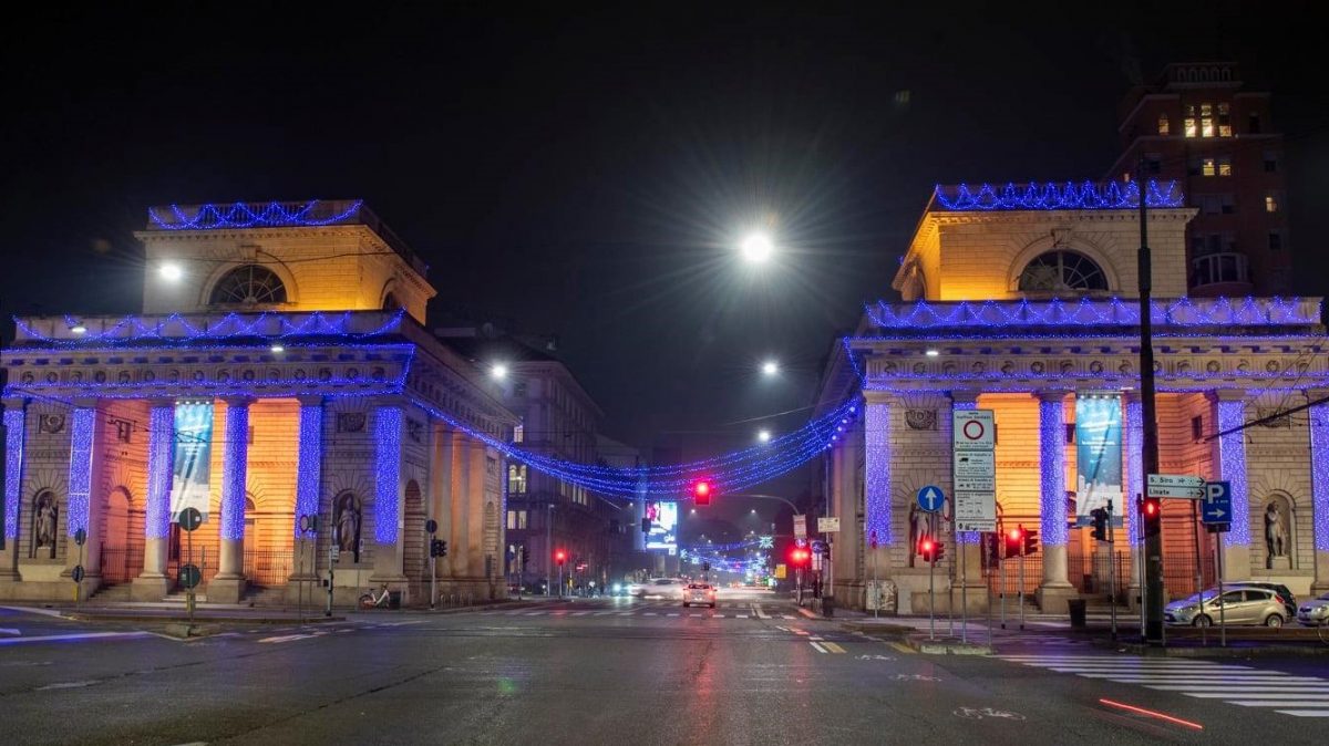 L’Illuminazione a led di Unipol per Natale colorerà di blu Milano