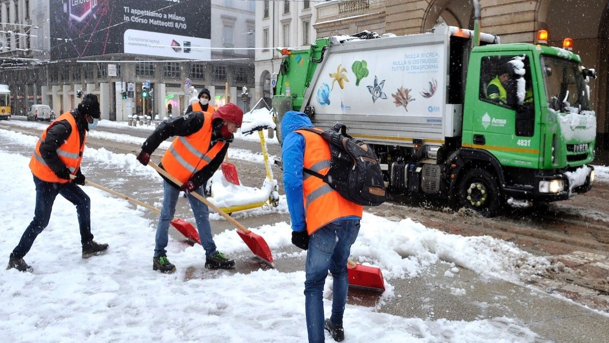 Nevicata a Milano: spesi 7 milioni in 3 giorni