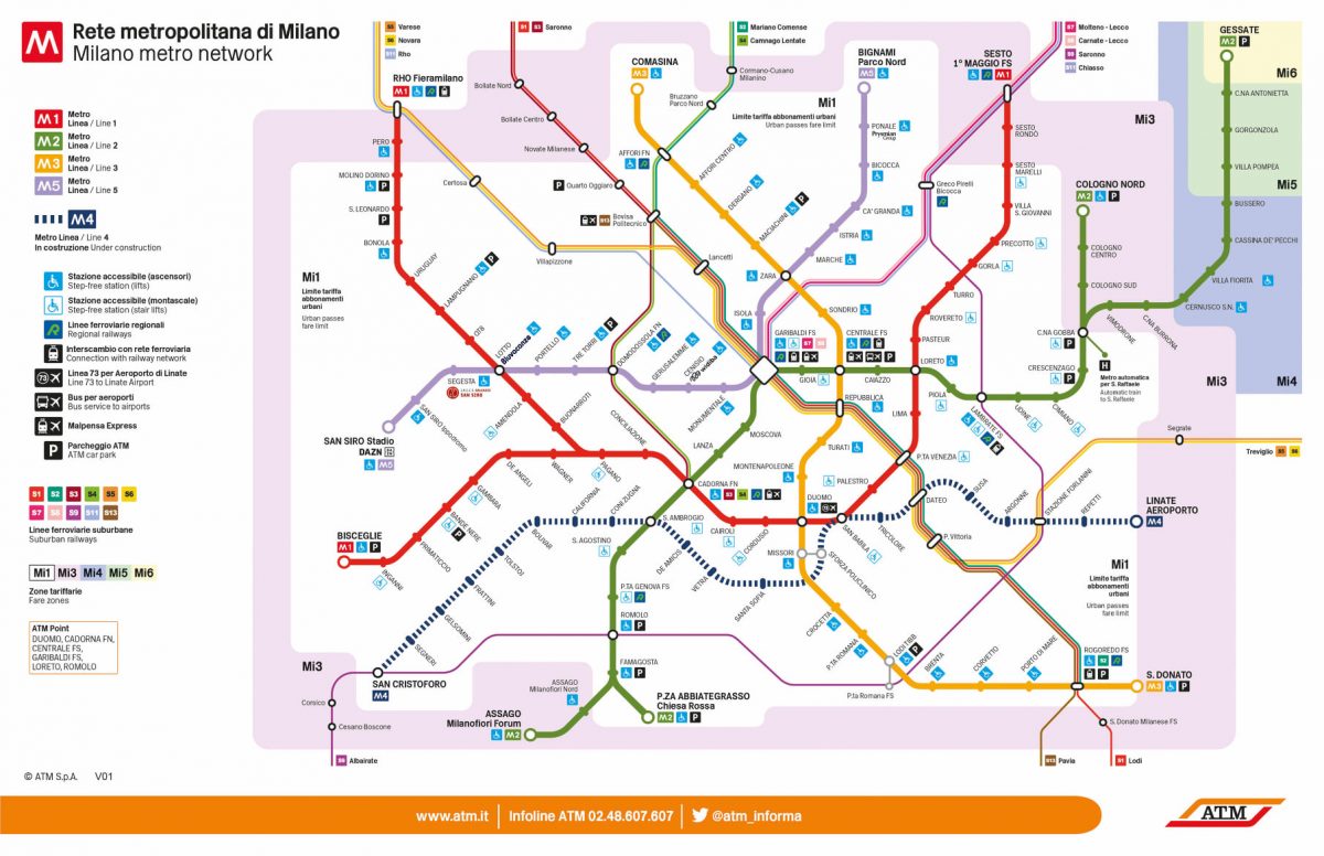 La metropolitana di Milano ha una nuova mappa: tutte le novità