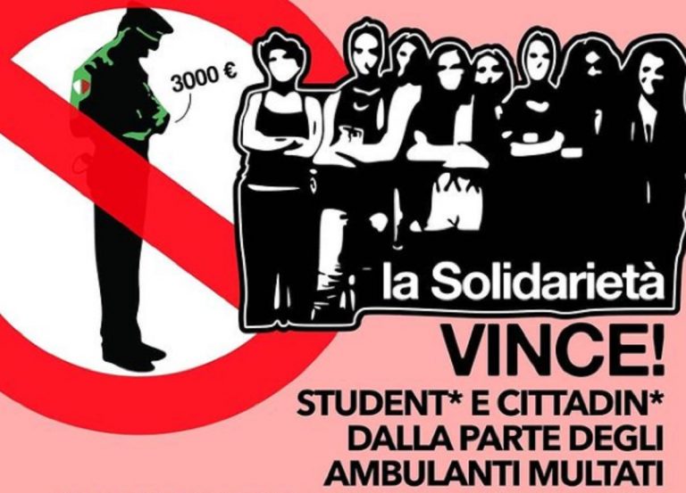 Ambulanti multati in Università: raccolta fondi per pagare le sanzioni