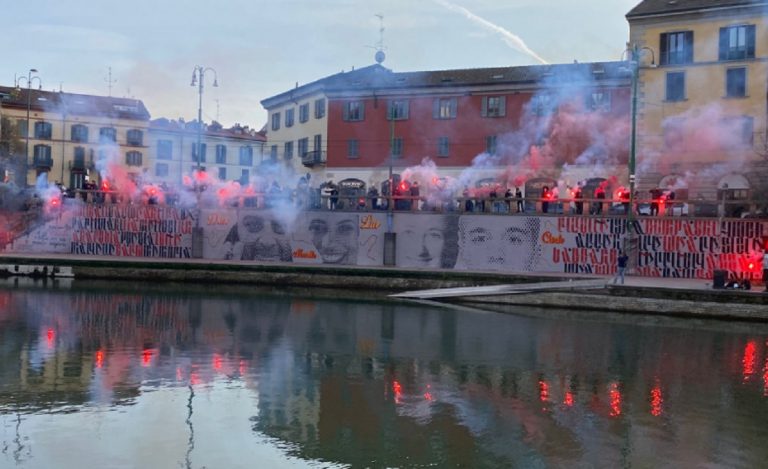 Manifestazione anarchici Darsena