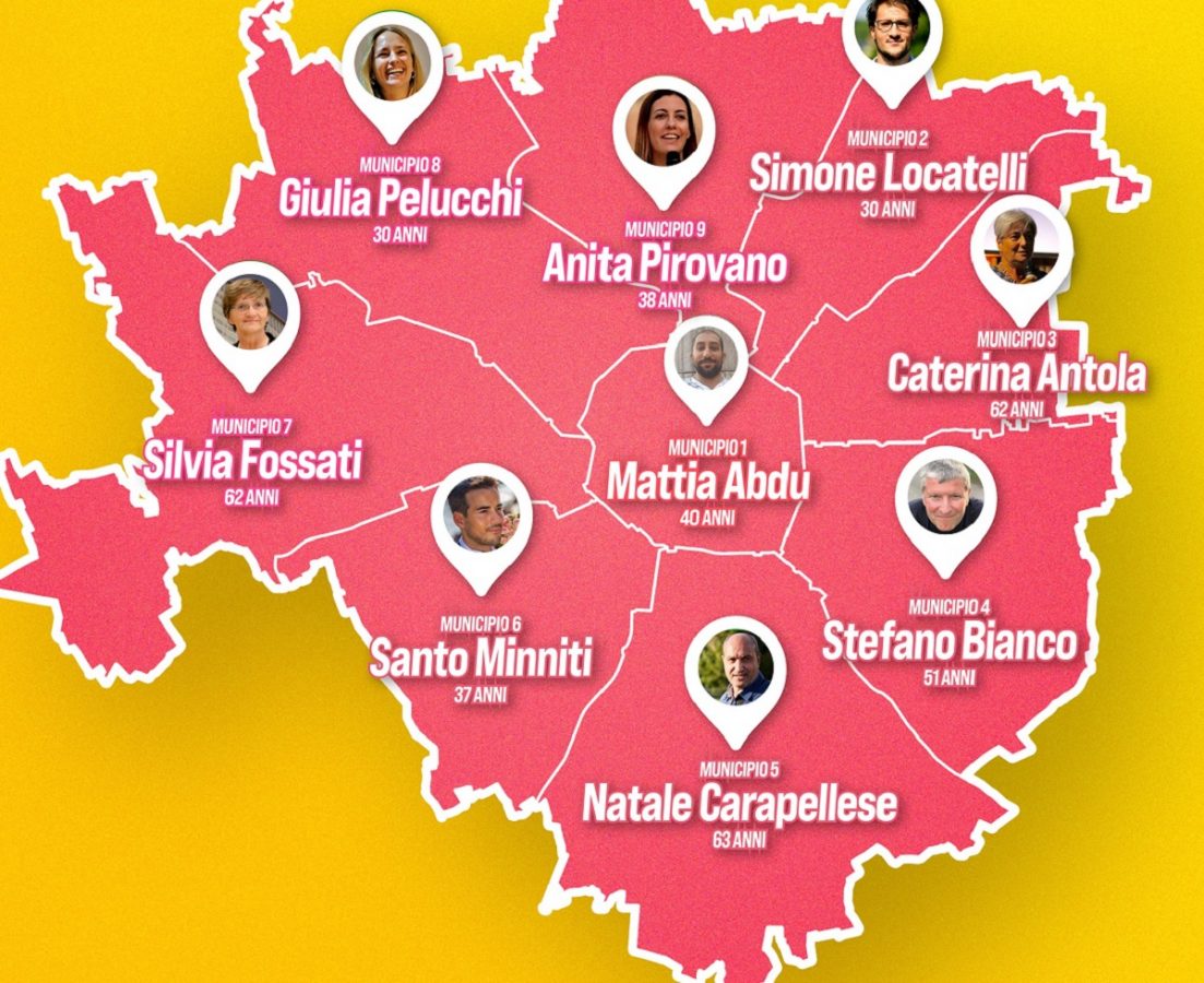 Comunali 2021: i candidati del Centrosinistra per i Municipi