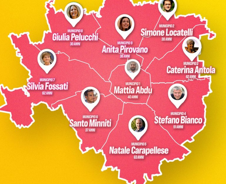 Comunali 2021: i candidati del Centrosinistra per i Municipi