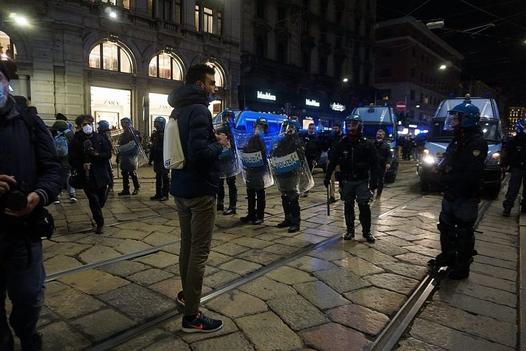 Manifestazioni no Green Pass Milano