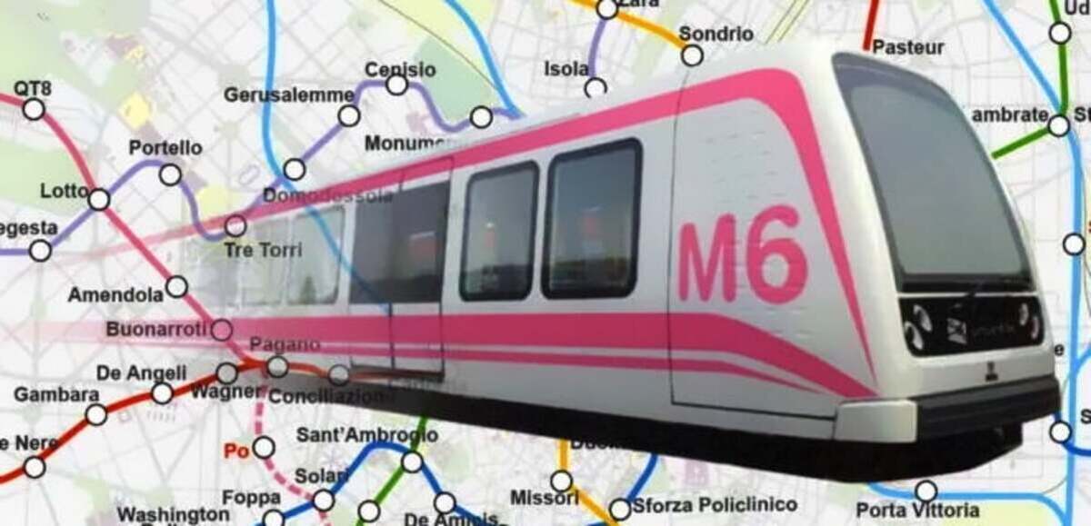 A Milano potrebbe arrivare la metro rosa M6: il percorso