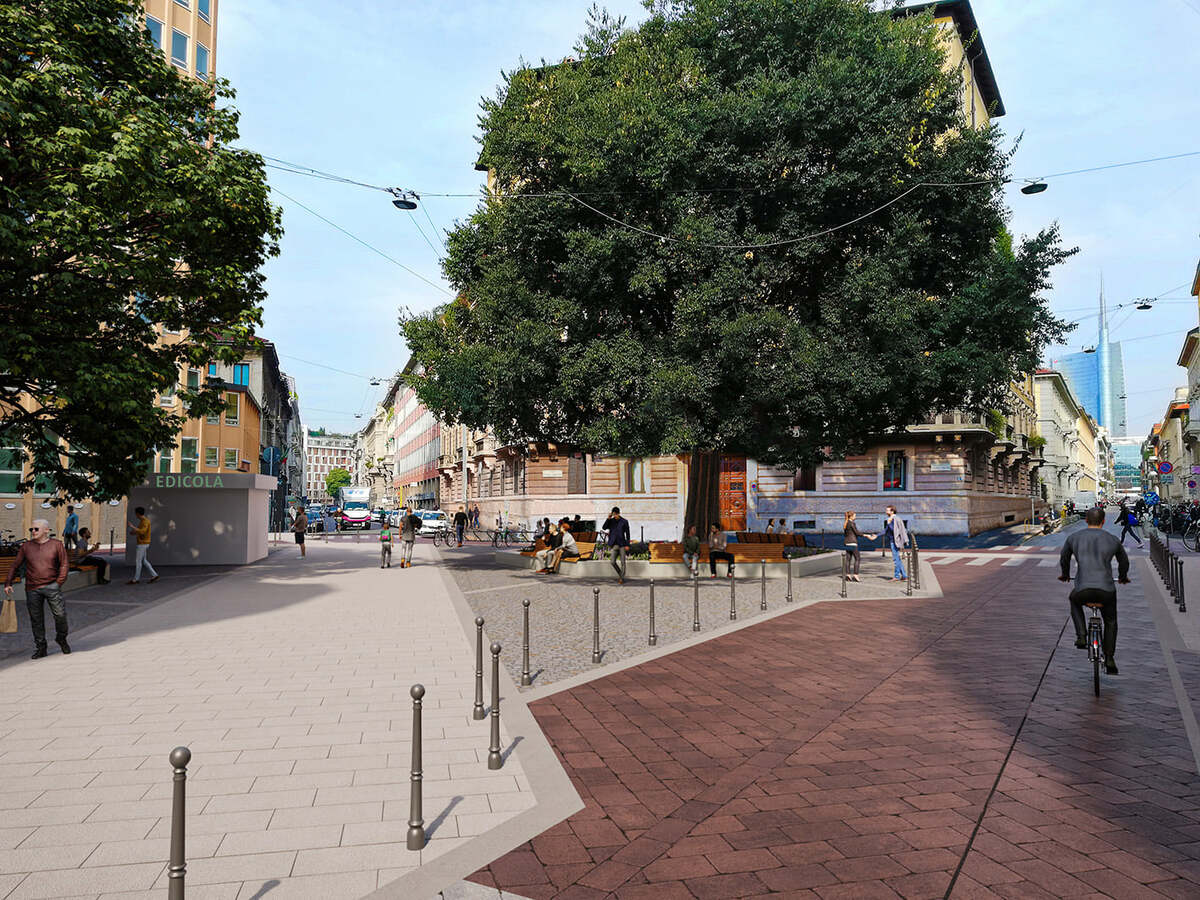 Brera, largo Treves diventa pedonale: il via alla trasformazione