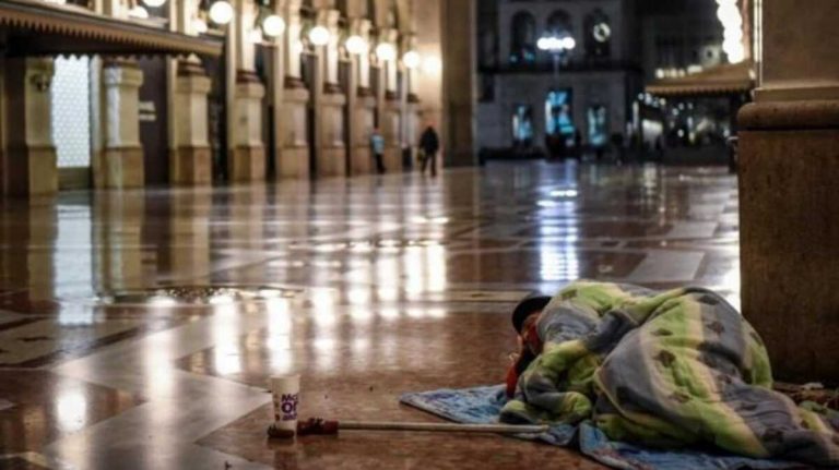 Il Comune di Milano pensa ad un 'piano freddo' per l'accoglienza dei senza dimora
