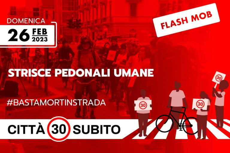 Flash Mob strisce pedonali umane