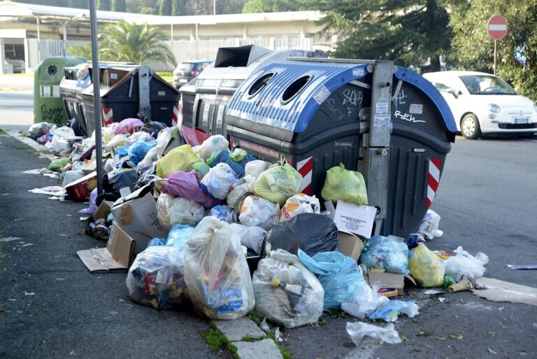 Sanzione per chi rilascerà l'immondizia per le vie