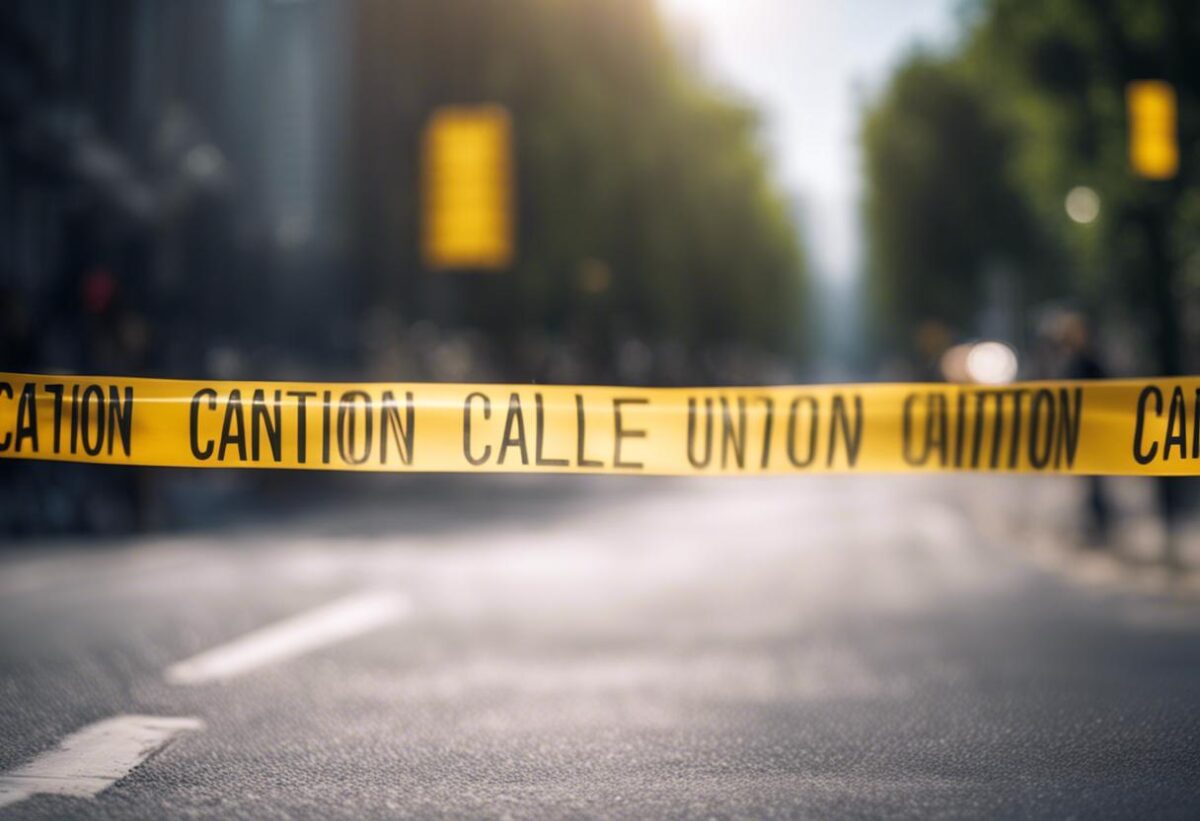 L’intervento di sicurezza è immediato in seguito al crollo di un tratto di strada, suonano le campane d’allarme.