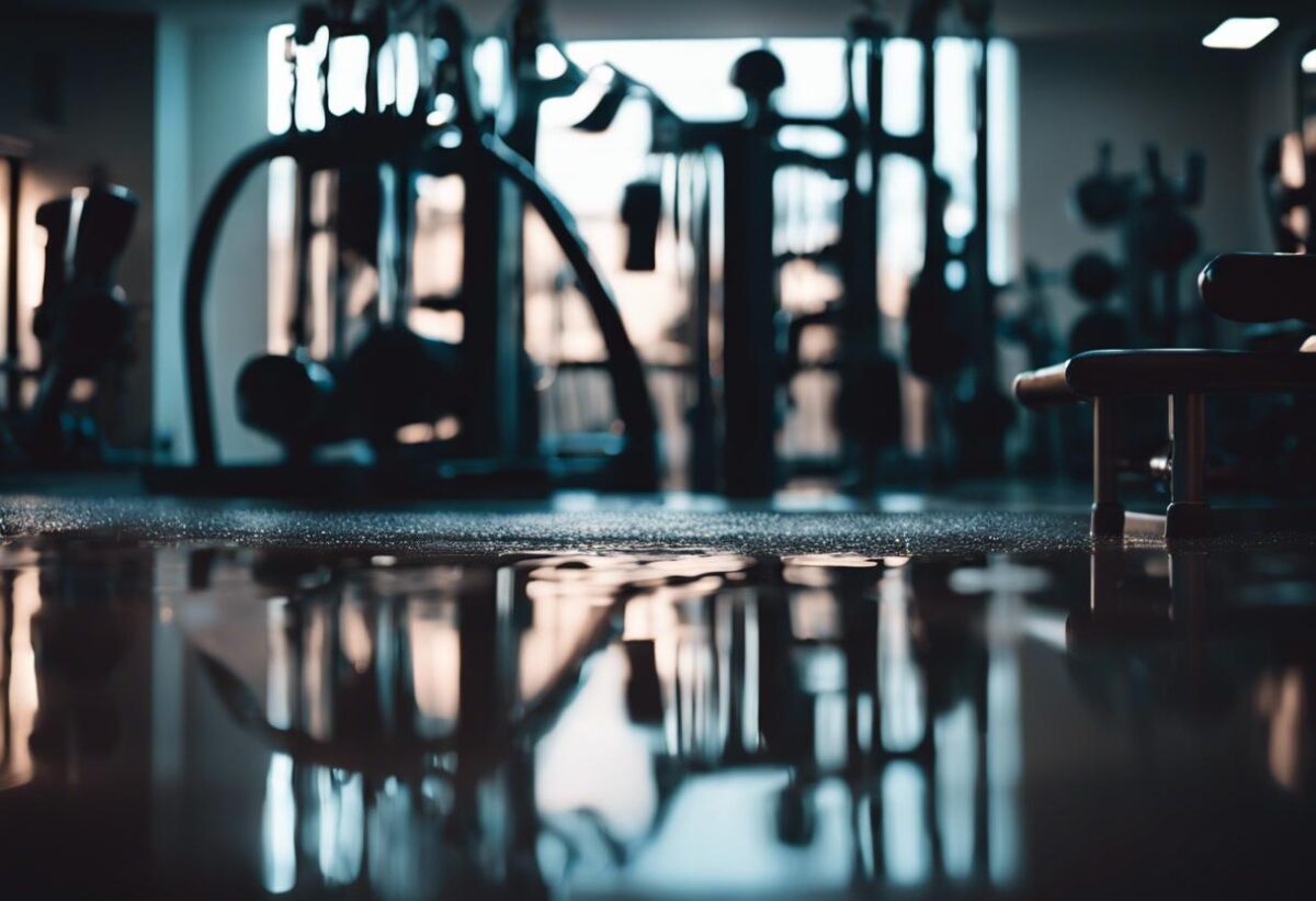 La palestra è sommersa d’acqua. La controversia è in atto.