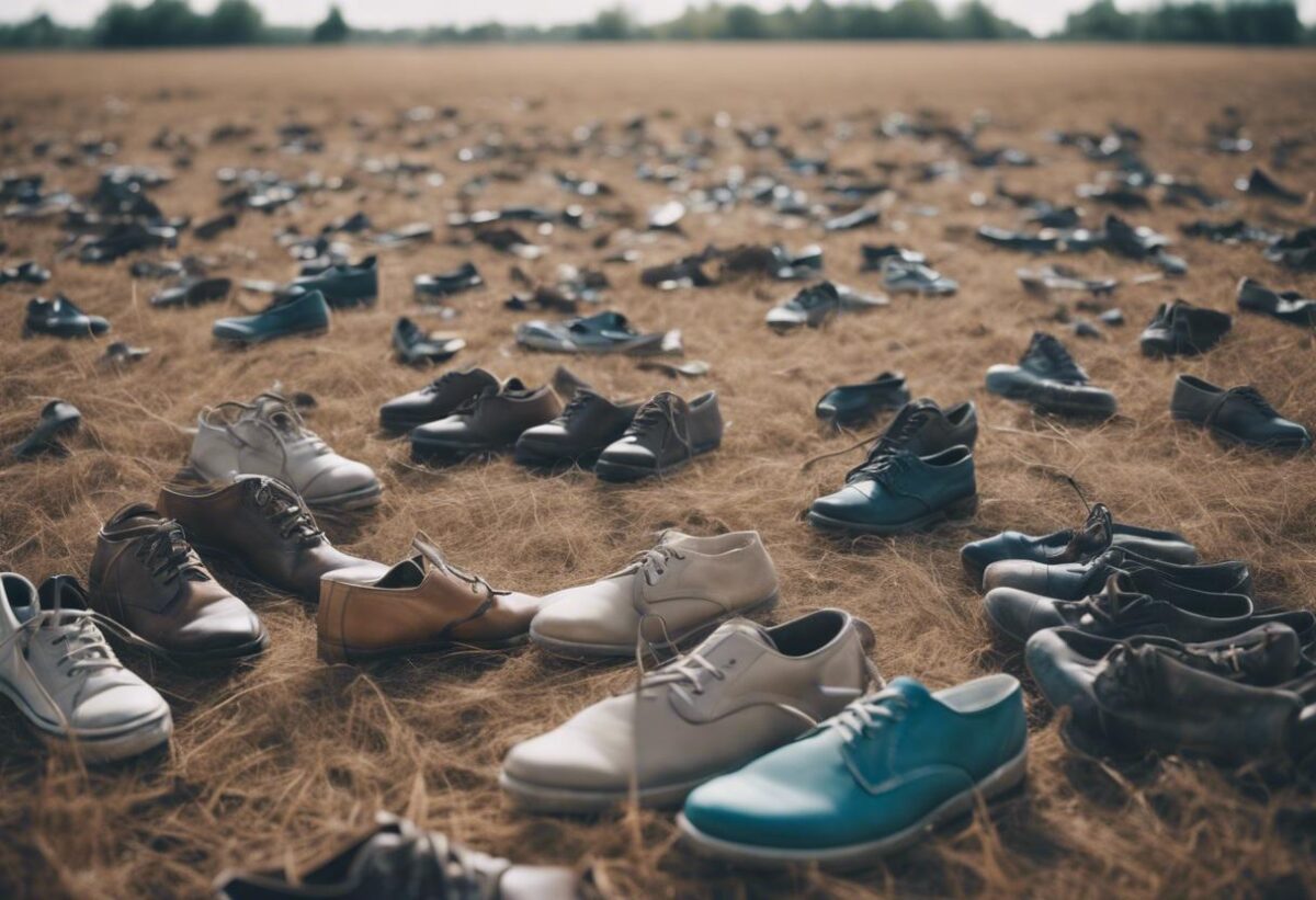 Il terreno dell’oratorio è stato preparato utilizzando nove mila scarpe riciclate.